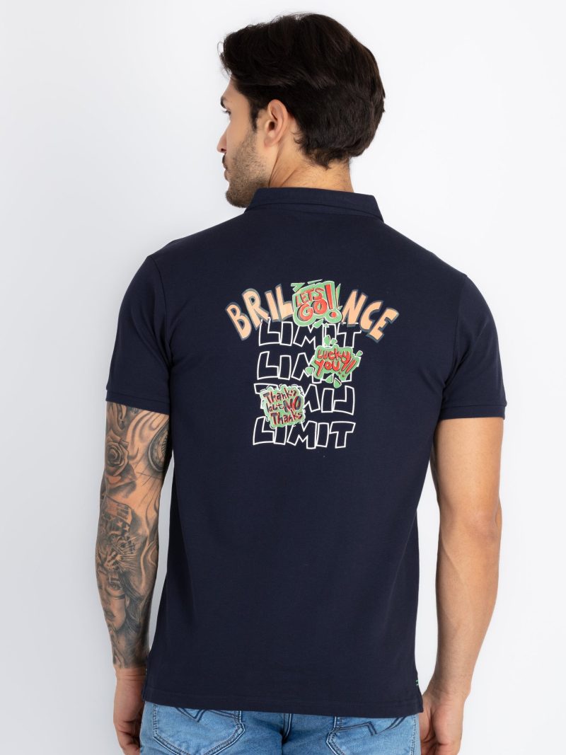 Status Quo Men'S Slim Fit Polo With Tipping Collar