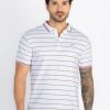 Status Quo Mens Striped Polo T-Shirt