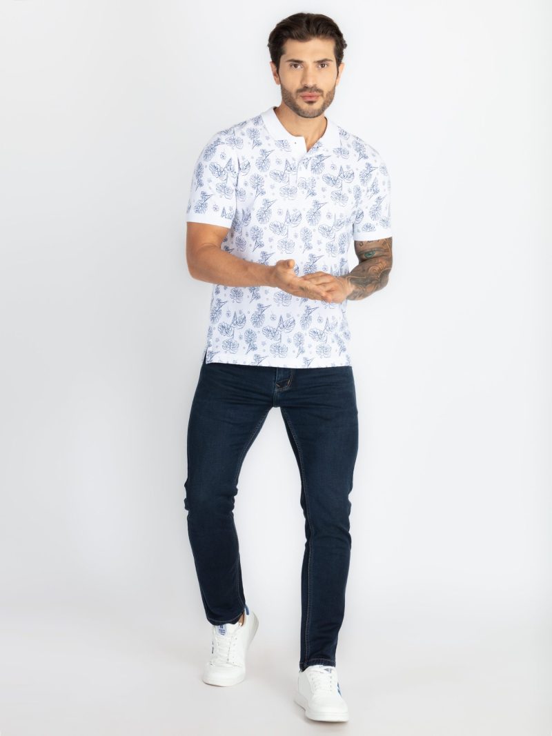 Status Quo Mens All Over Printed Polo T-Shirt