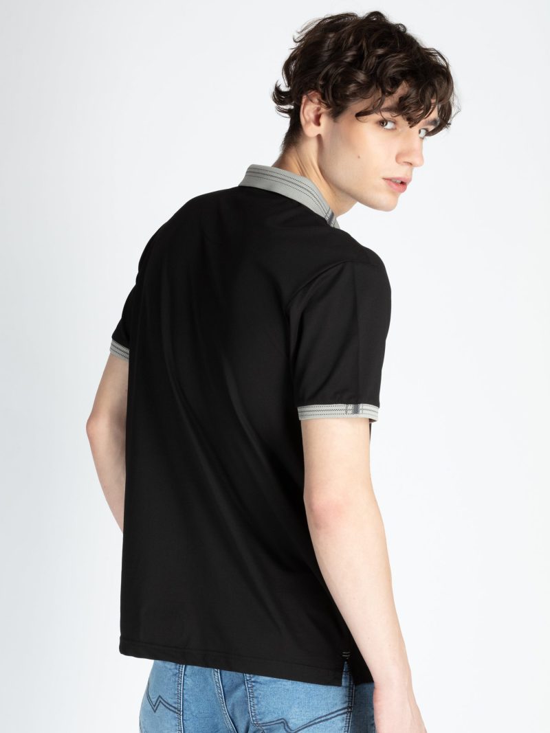 Mens Solid Regular Fit Polo T-Shirt