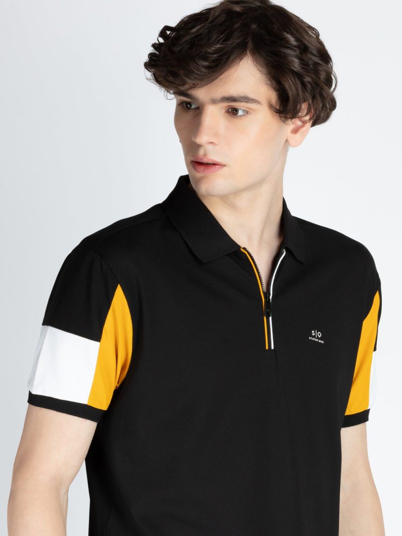 Mens Cut & Sew Polo T-Shirt