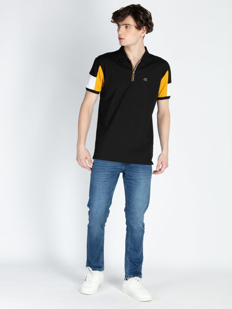 Mens Cut & Sew Polo T-Shirt