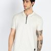 Mens Striped Polo T-Shirt