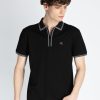 Mens Solid Regular Fit Polo T-Shirt