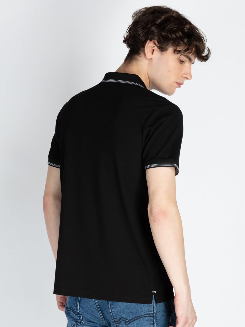 Mens Solid Regular Fit Polo T-Shirt