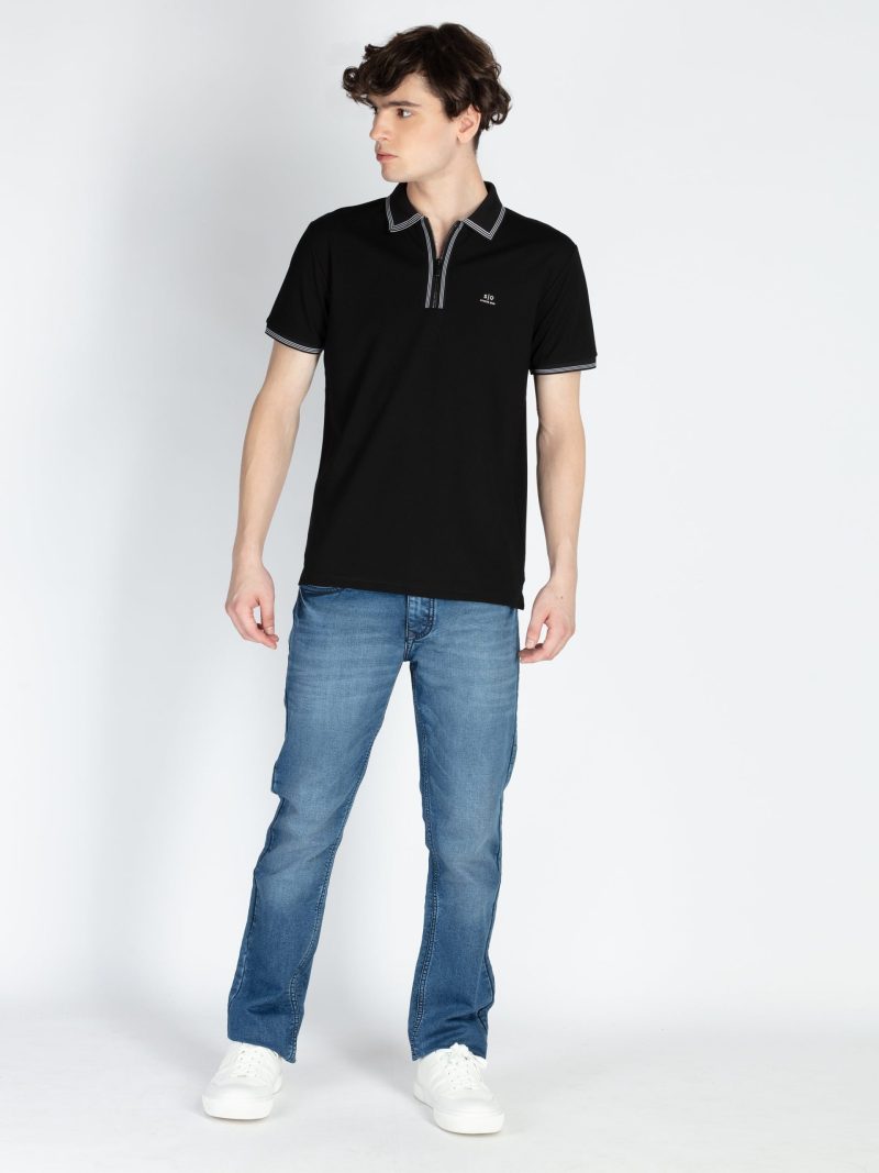 Mens Solid Regular Fit Polo T-Shirt
