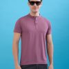 Status Quo Men'S Solid Slim Fit V-Neck T-Shirt