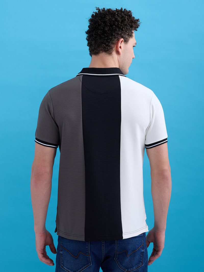 Status Quo Status Quo Men'S Cut & Sew Polo Collar Half Sleeves Regular Fit T-Shirt