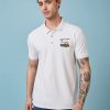 Status Quo Men'S Graphic Printed Polo Collar Short Sleeves Regular Fit Tshirt
