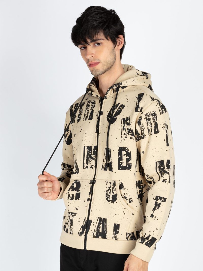 Mens All Over Printed Hooded Sweatshirt