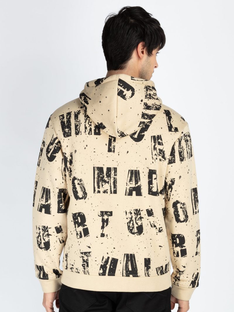 Mens All Over Printed Hooded Sweatshirt