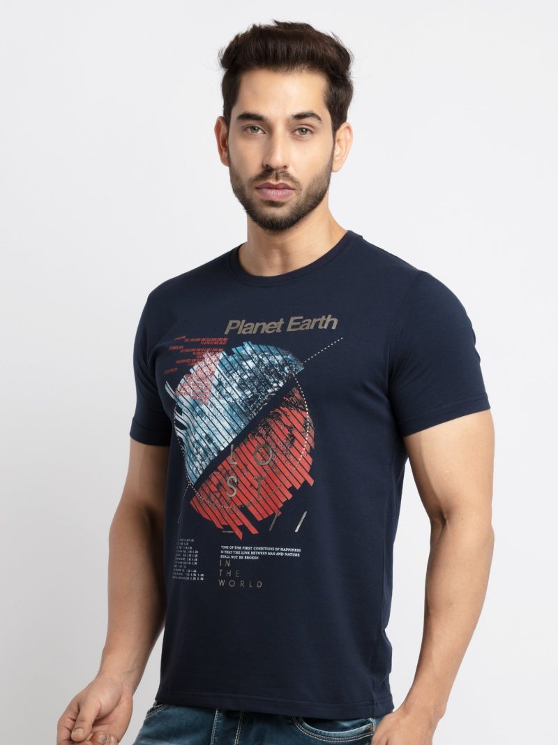 Status Quo Mens Printed Round Neck T-Shirt