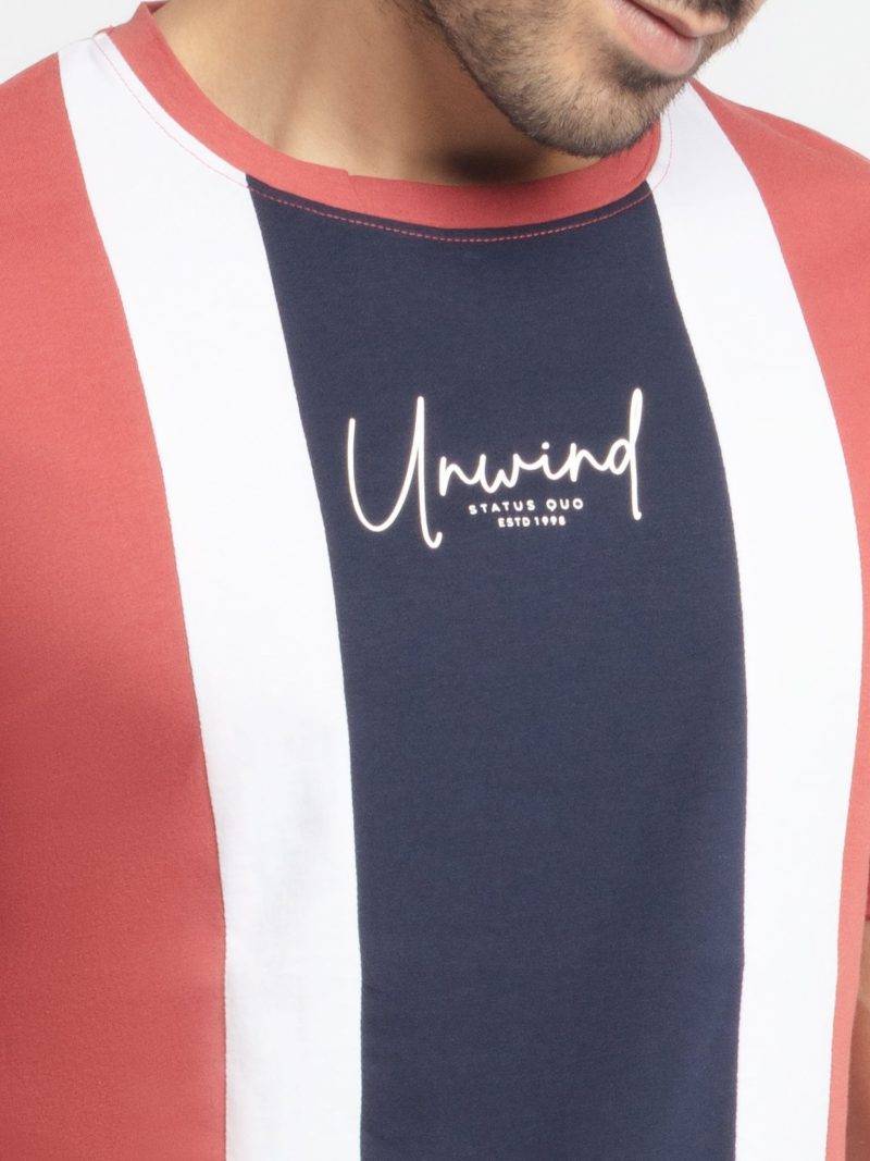 Status Quo Mens Regular Fit Round Neck Printed T-Shirt