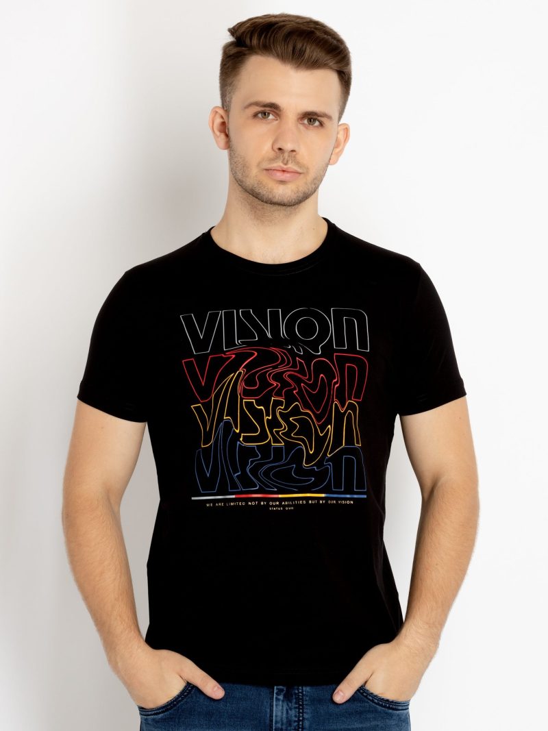 Status Quo Mens Printed Round Neck T-Shirts