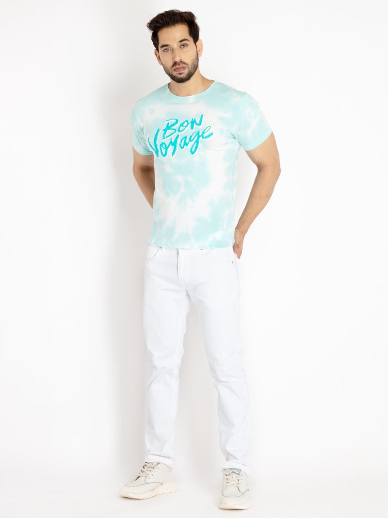 Status Quo Mens Tie Dye Round Neck T-Shirt