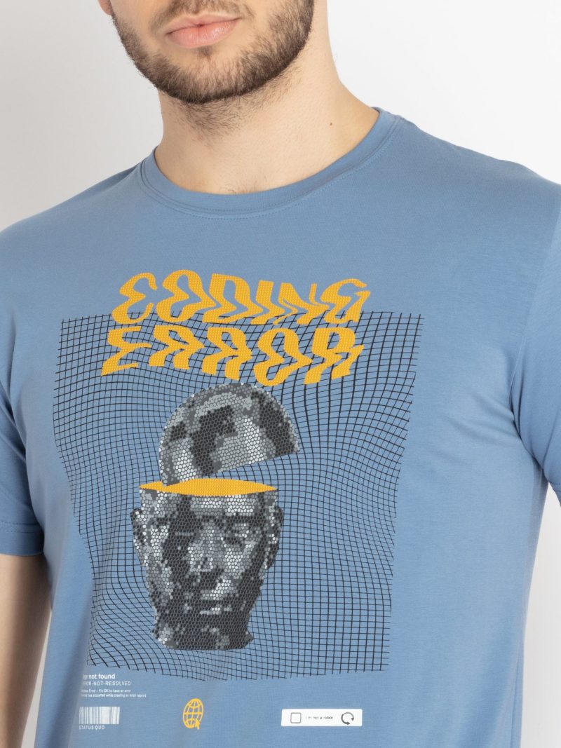 Mens Printed Round Neck T-Shirt