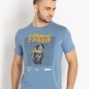 Mens Printed Round Neck T-Shirt