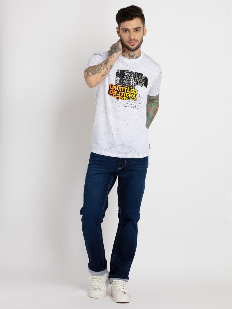 Status Quo Mens All Over Printed Round Neck T-Shirt