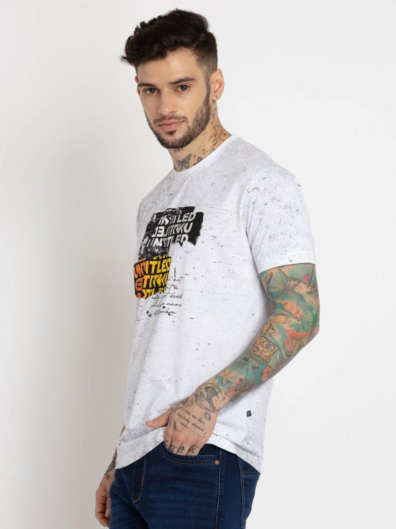 Status Quo Mens All Over Printed Round Neck T-Shirt