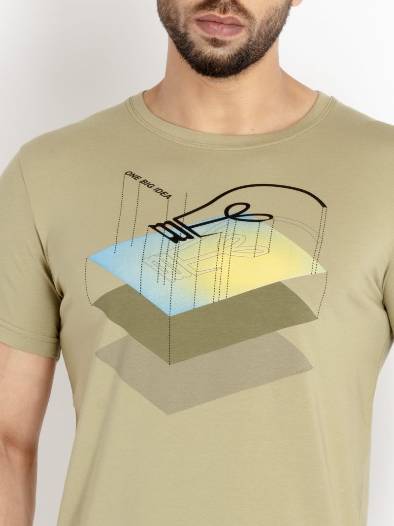 Status Quo Mens Printed Round Neck T-Shirt