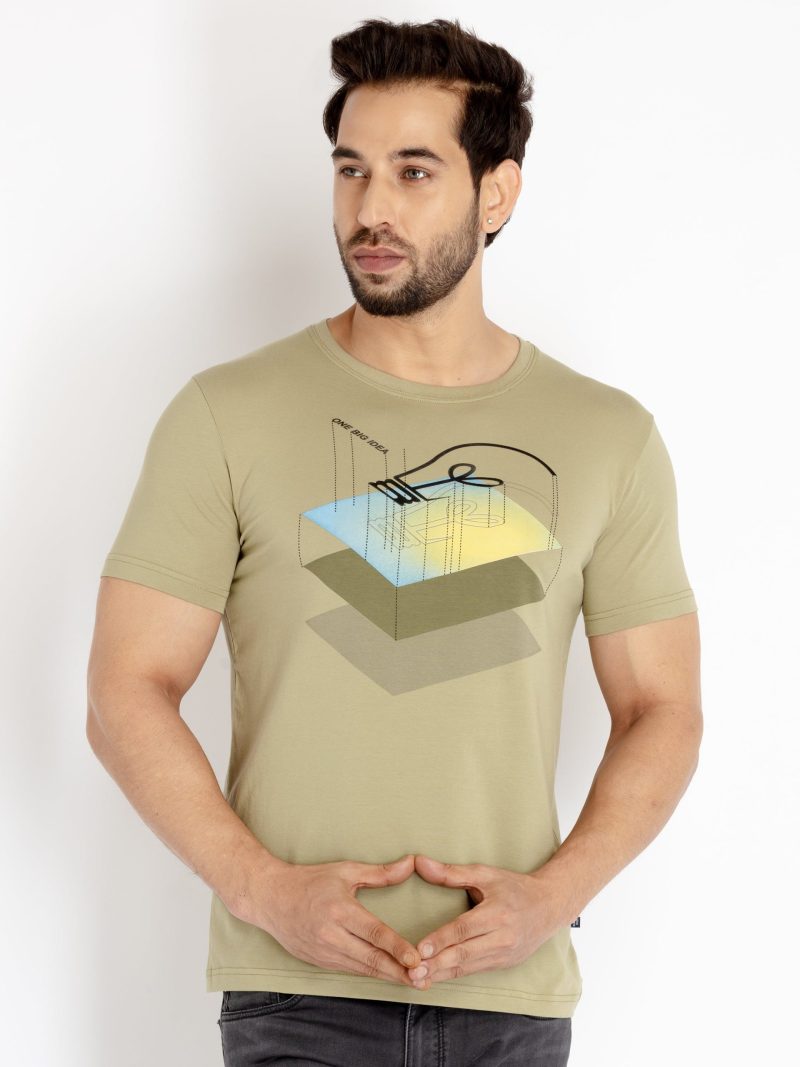 Status Quo Mens Printed Round Neck T-Shirt