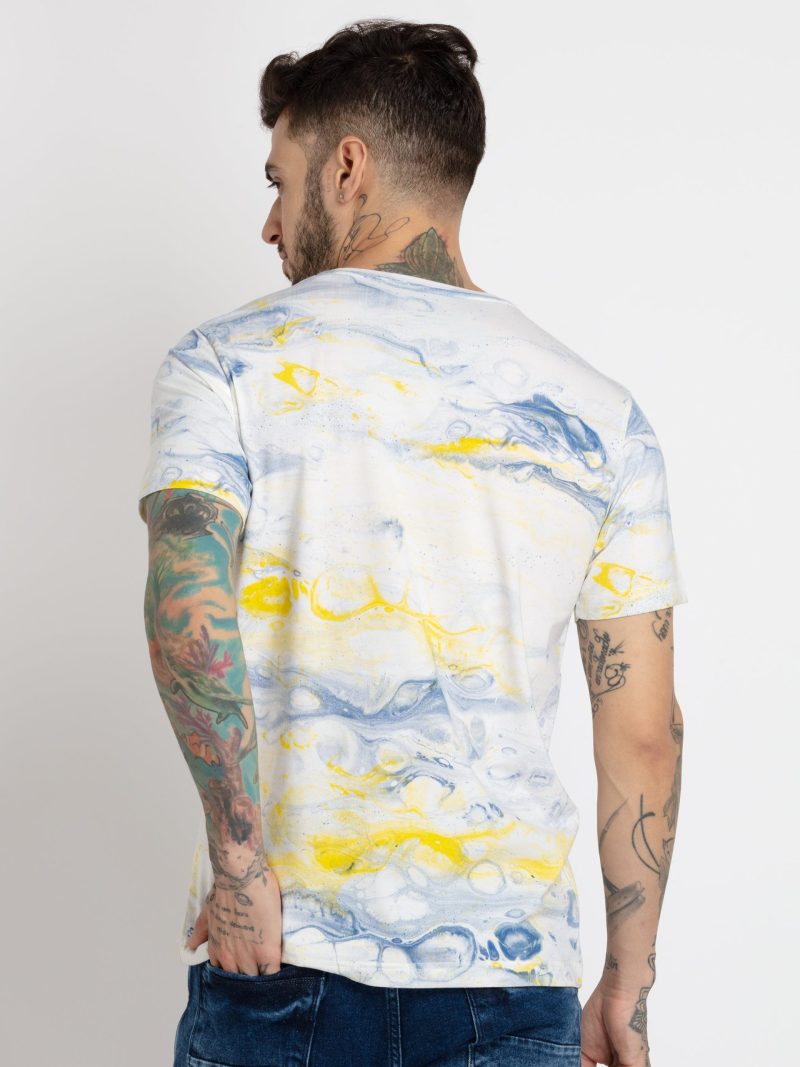 Status Quo Mens All Over Printed Round Neck T-Shirt