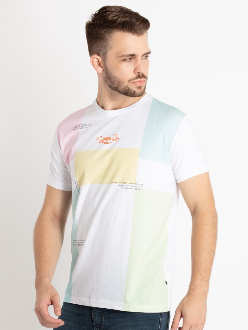 Mens Printed Round Neck T-Shirt