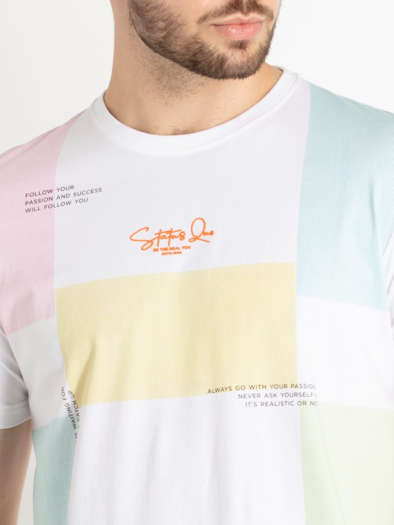 Mens Printed Round Neck T-Shirt