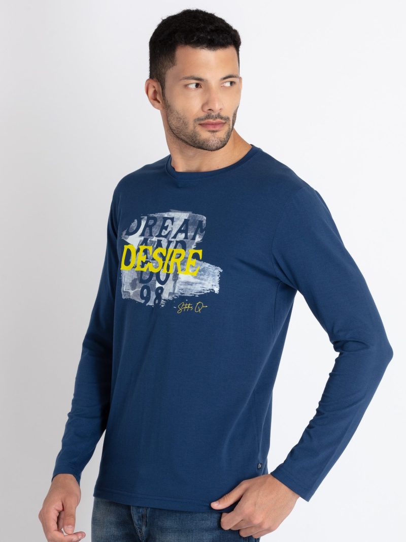 Mens Printed Round Neck T-Shirt