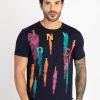 Mens Printed Round Neck T-Shirt