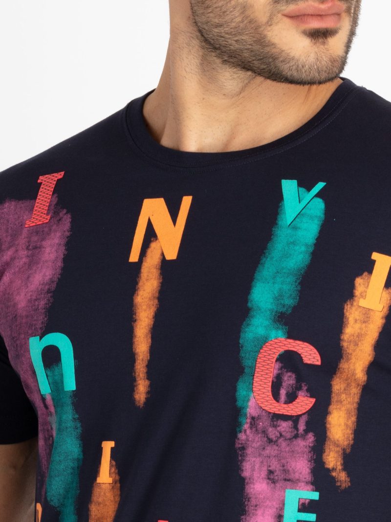 Mens Printed Round Neck T-Shirt