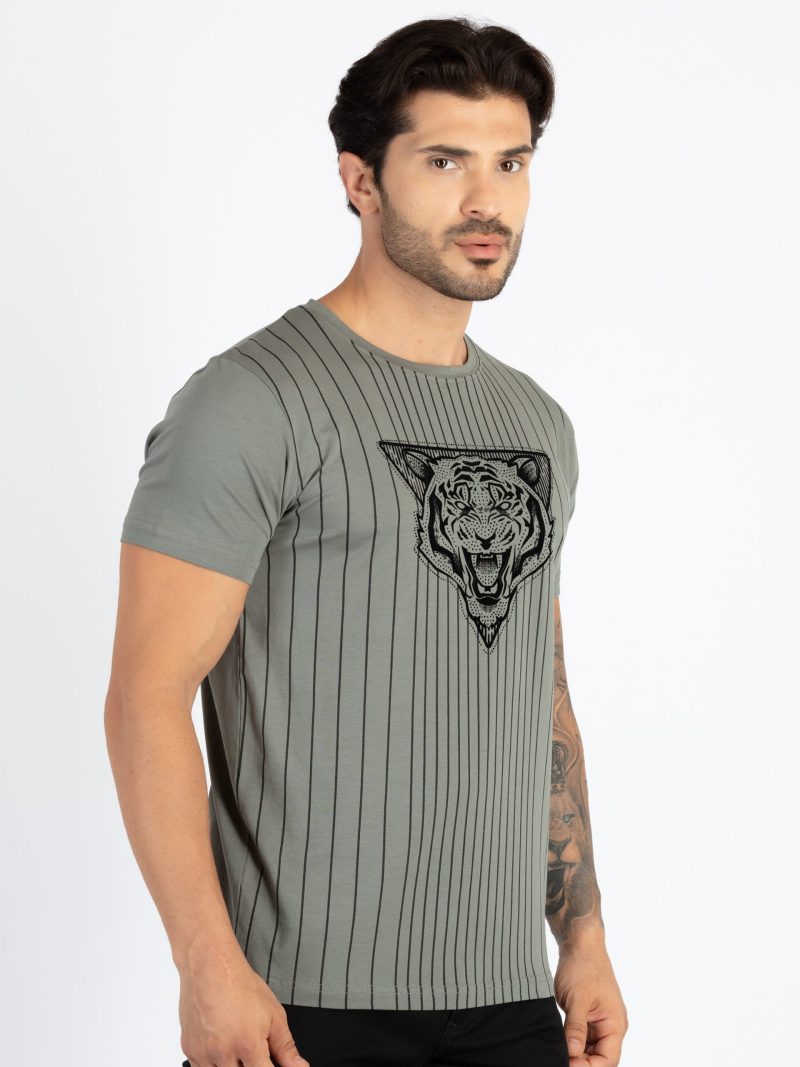 Mens Printed Round Neck T-Shirt