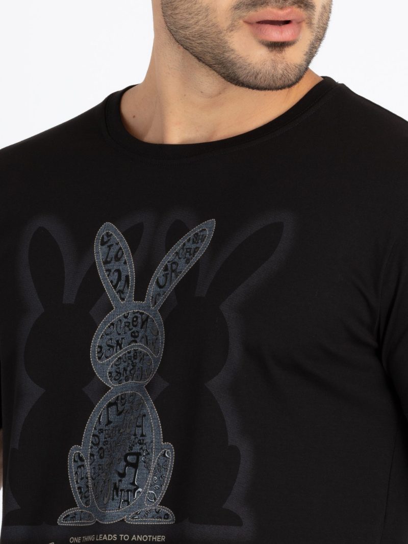 Mens Printed Round Neck T-Shirt