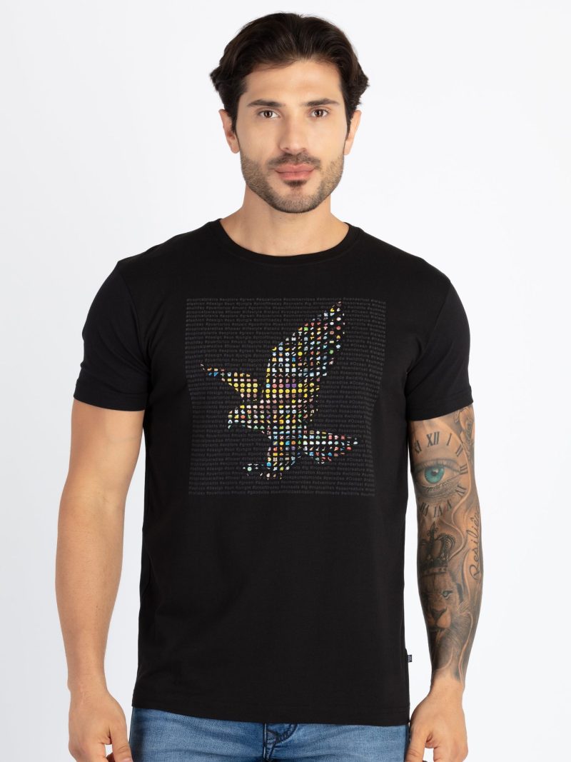 Mens Printed Round Neck T-Shirt