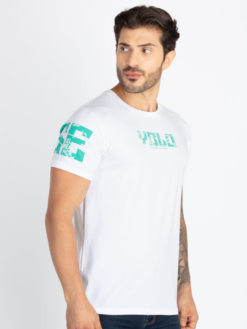 Mens Front & Back Printed T-Shirt