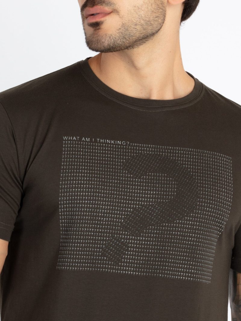 Mens Printed Round Neck T-Shirts