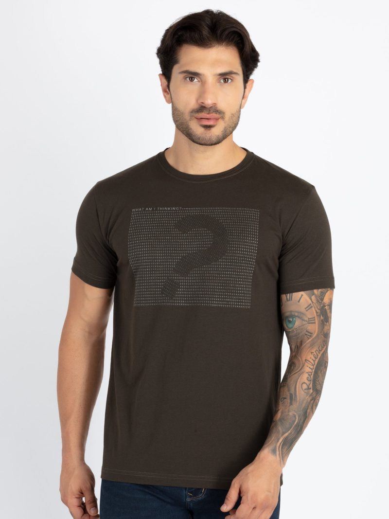 Mens Printed Round Neck T-Shirts