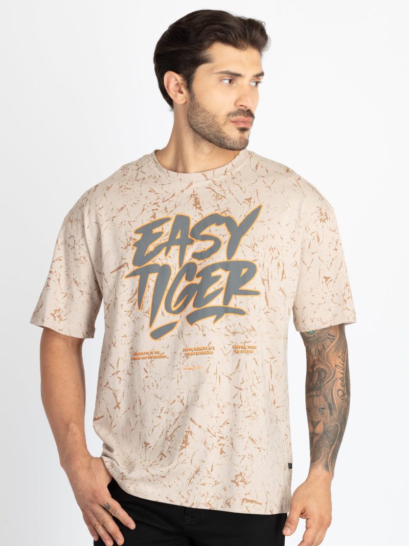 Status Quo Mens All Over Printed Oversized T-Shirt