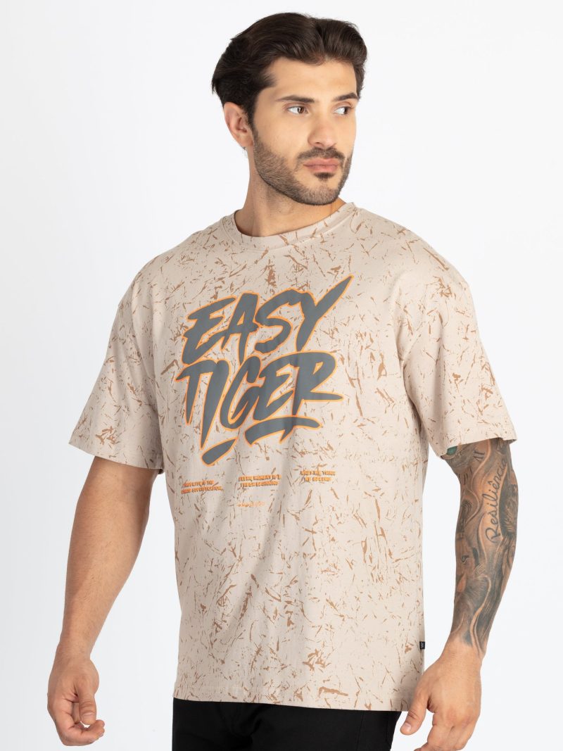 Status Quo Mens All Over Printed Oversized T-Shirt