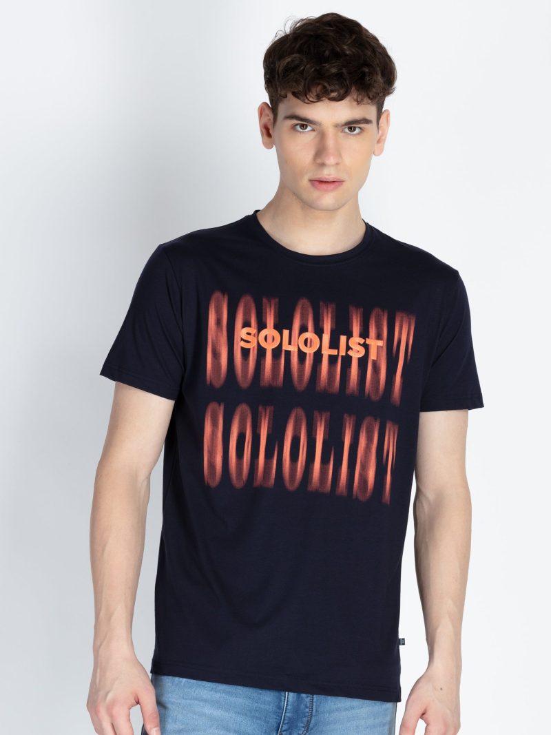 Mens All Over Printed Round Neck T-Shirt