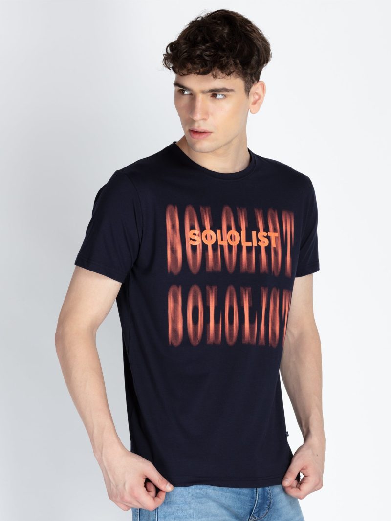 Mens All Over Printed Round Neck T-Shirt