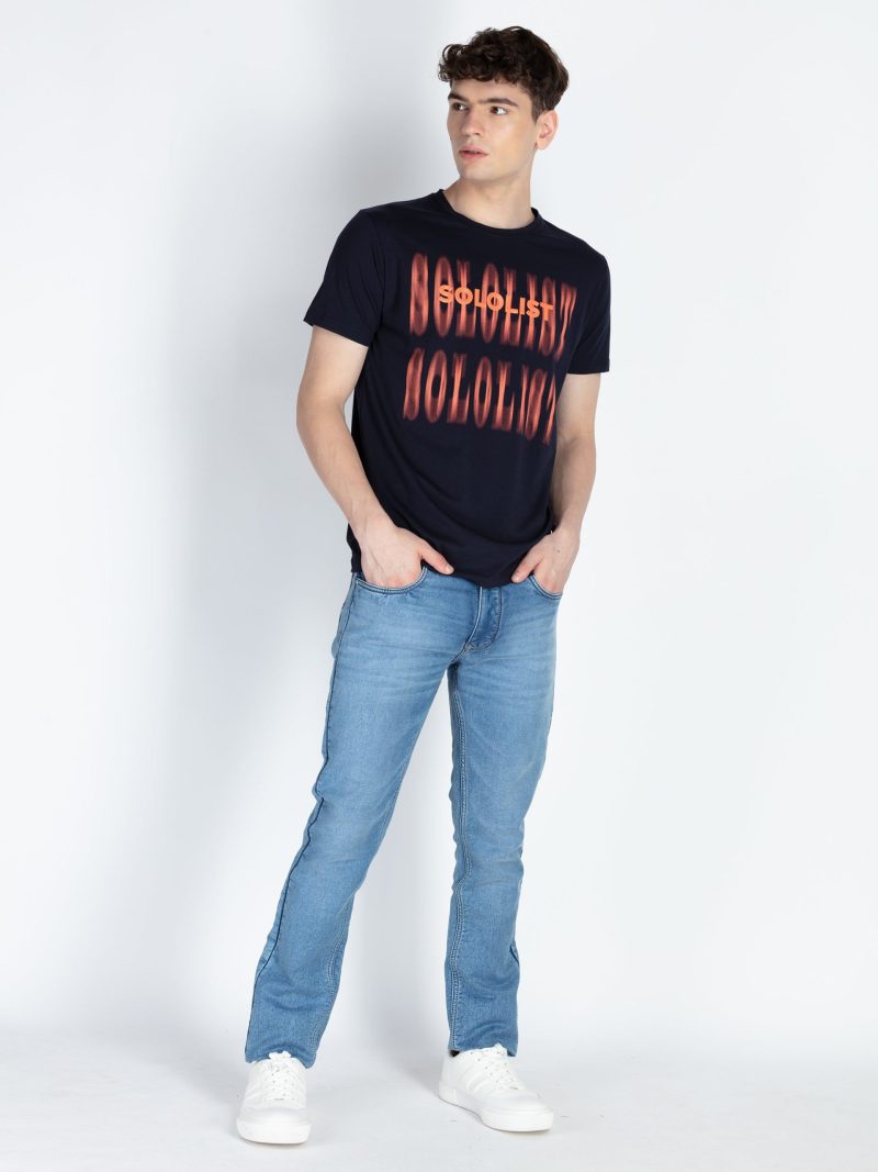 Mens All Over Printed Round Neck T-Shirt