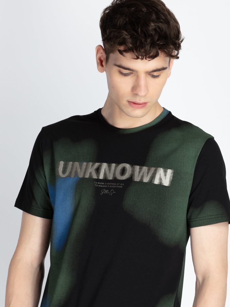 Mens All Over Printed Round Neck T-Shirt