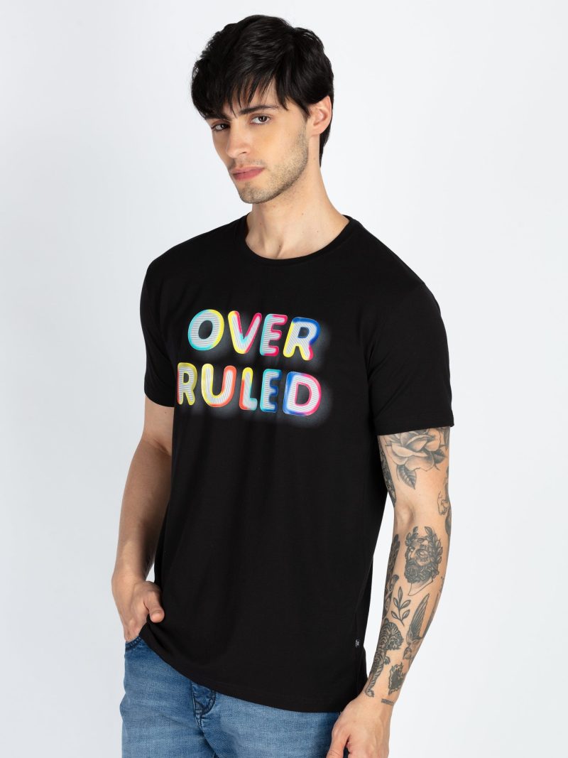 Mens Printed Round Neck T-Shirt