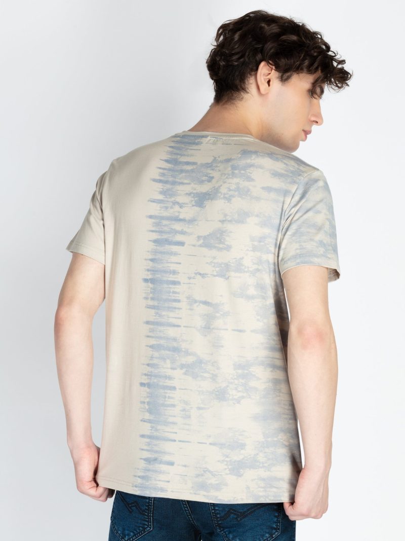 Mens All Over Printed Round Neck T-Shirt