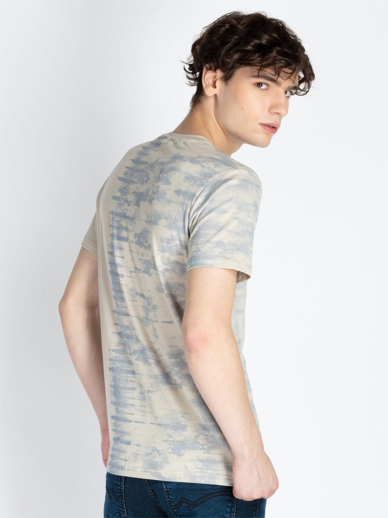 Mens All Over Printed Round Neck T-Shirt