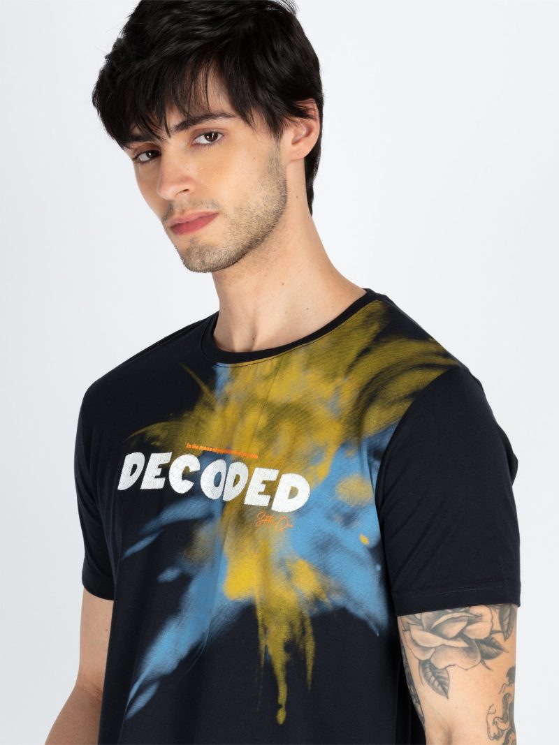 Mens Printed Round Neck T-Shirt