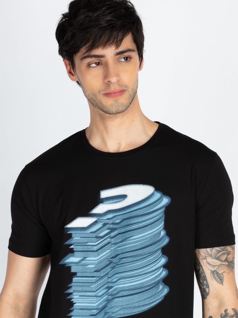 Mens Printed Round Neck T-Shirt