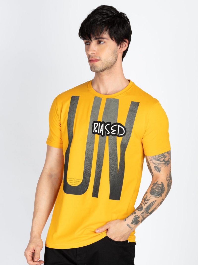 Mens Printed Round Neck T-Shirt
