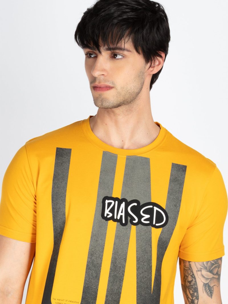 Mens Printed Round Neck T-Shirt